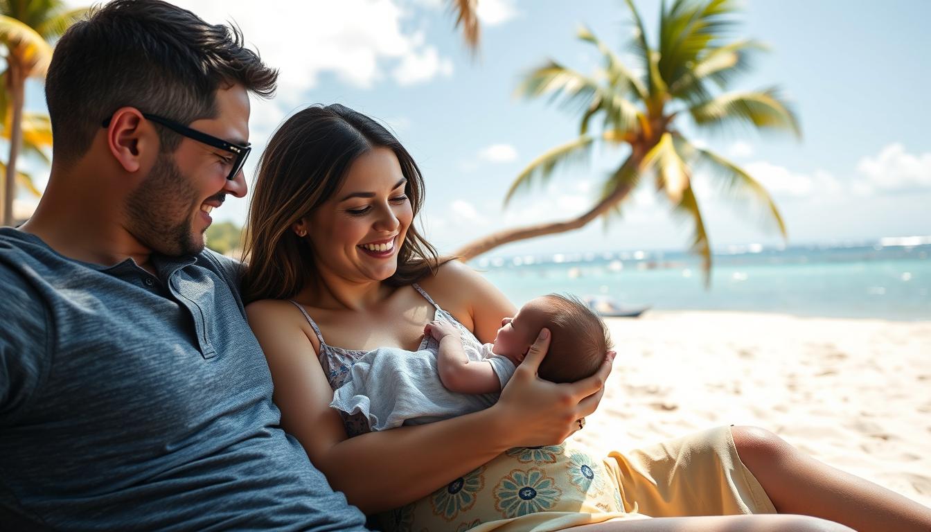 Familienurlaub mit Säugling