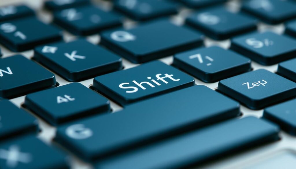 Umschalttaste auf PC-Tastatur