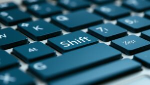Umschalttaste auf PC-Tastatur