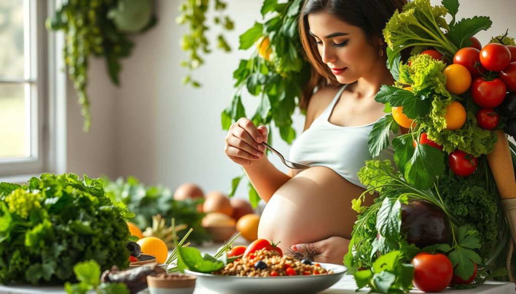 Vegetarische Ernährung in der Schwangerschaft